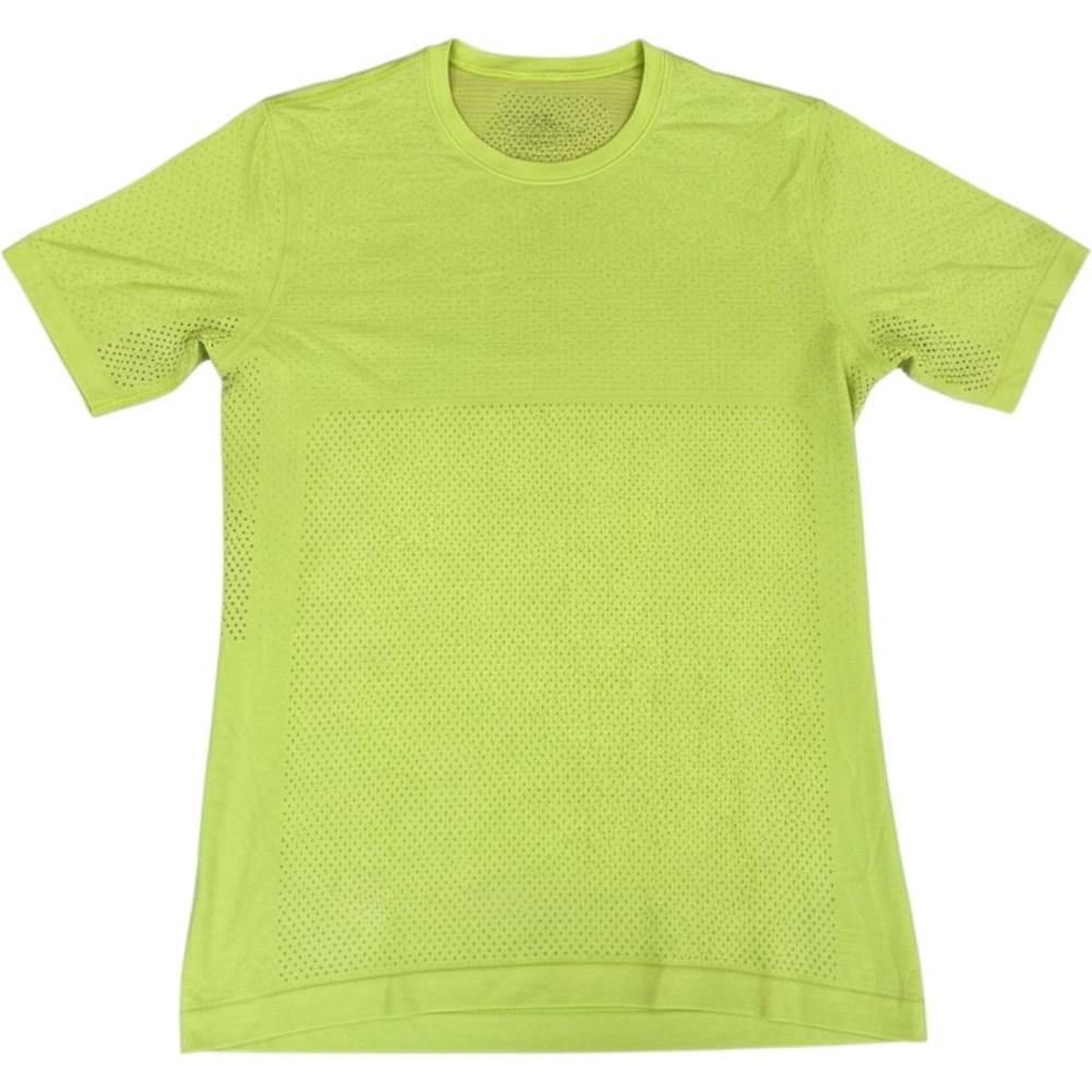 Lululemon Swiftly Tech Short Sleeve 2.0 Women 8 Lime Yellow Mesh Activewear Tee